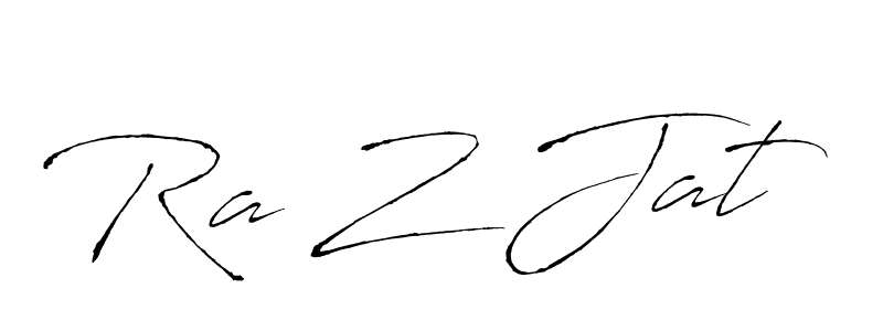 Create a beautiful signature design for name Ra Z Jat. With this signature (Antro_Vectra) fonts, you can make a handwritten signature for free. Ra Z Jat signature style 6 images and pictures png