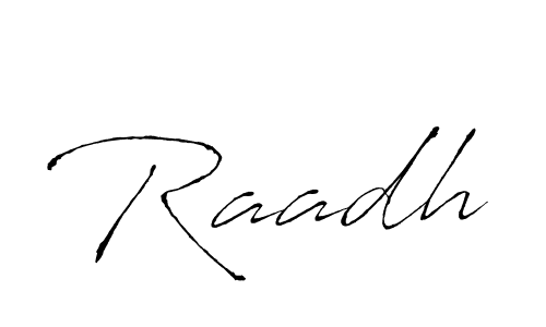 Also we have Raadh name is the best signature style. Create professional handwritten signature collection using Antro_Vectra autograph style. Raadh signature style 6 images and pictures png