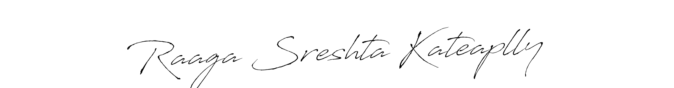 The best way (Antro_Vectra) to make a short signature is to pick only two or three words in your name. The name Raaga Sreshta Kateaplly include a total of six letters. For converting this name. Raaga Sreshta Kateaplly signature style 6 images and pictures png