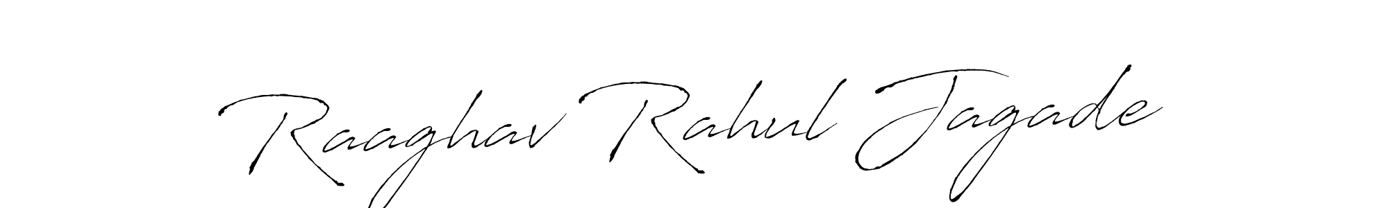 Make a beautiful signature design for name Raaghav Rahul Jagade. With this signature (Antro_Vectra) style, you can create a handwritten signature for free. Raaghav Rahul Jagade signature style 6 images and pictures png