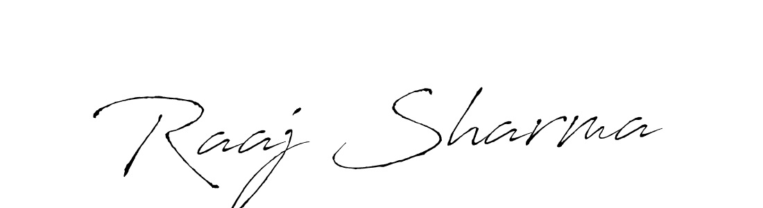 Create a beautiful signature design for name Raaj Sharma. With this signature (Antro_Vectra) fonts, you can make a handwritten signature for free. Raaj Sharma signature style 6 images and pictures png