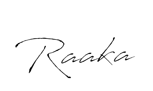 Create a beautiful signature design for name Raaka. With this signature (Antro_Vectra) fonts, you can make a handwritten signature for free. Raaka signature style 6 images and pictures png