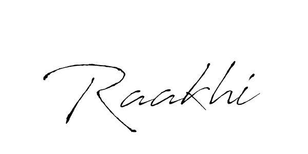 Raakhi stylish signature style. Best Handwritten Sign (Antro_Vectra) for my name. Handwritten Signature Collection Ideas for my name Raakhi. Raakhi signature style 6 images and pictures png