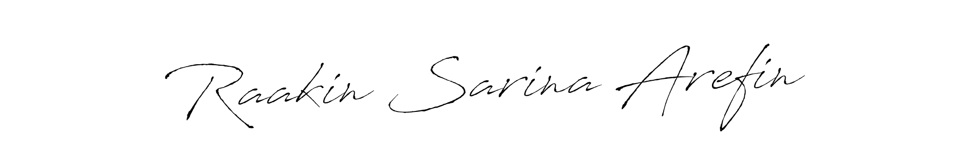 You can use this online signature creator to create a handwritten signature for the name Raakin Sarina Arefin. This is the best online autograph maker. Raakin Sarina Arefin signature style 6 images and pictures png