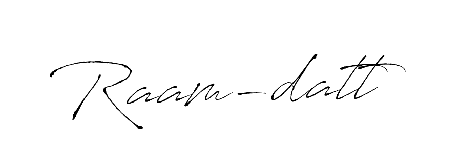 How to make Raam-datt name signature. Use Antro_Vectra style for creating short signs online. This is the latest handwritten sign. Raam-datt signature style 6 images and pictures png