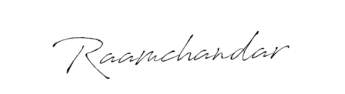 Make a beautiful signature design for name Raamchandar. With this signature (Antro_Vectra) style, you can create a handwritten signature for free. Raamchandar signature style 6 images and pictures png