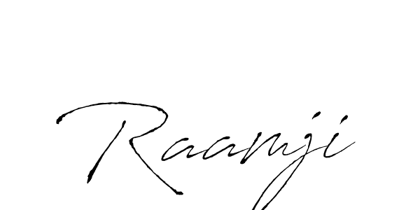 You should practise on your own different ways (Antro_Vectra) to write your name (Raamji) in signature. don't let someone else do it for you. Raamji signature style 6 images and pictures png