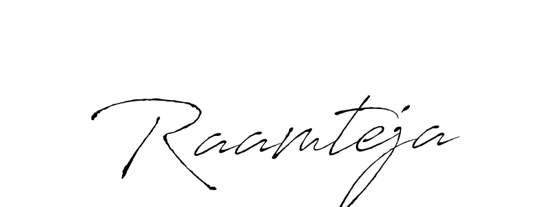 It looks lik you need a new signature style for name Raamteja. Design unique handwritten (Antro_Vectra) signature with our free signature maker in just a few clicks. Raamteja signature style 6 images and pictures png