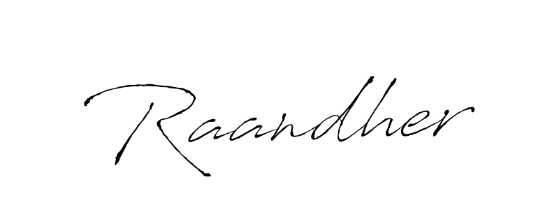 Also we have Raandher name is the best signature style. Create professional handwritten signature collection using Antro_Vectra autograph style. Raandher signature style 6 images and pictures png