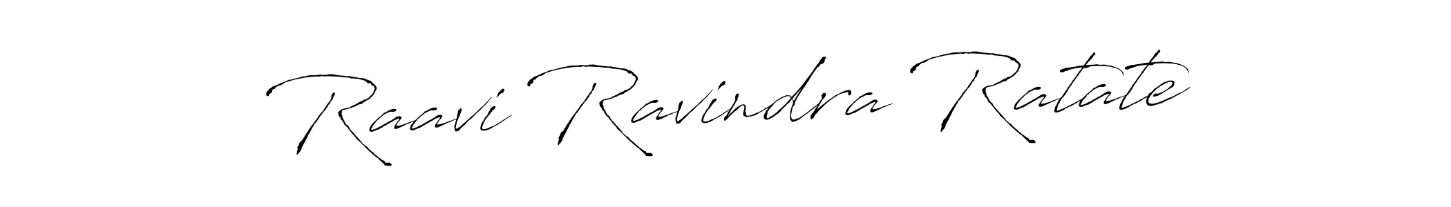 Design your own signature with our free online signature maker. With this signature software, you can create a handwritten (Antro_Vectra) signature for name Raavi Ravindra Ratate. Raavi Ravindra Ratate signature style 6 images and pictures png