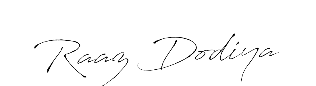 You can use this online signature creator to create a handwritten signature for the name Raaz Dodiya. This is the best online autograph maker. Raaz Dodiya signature style 6 images and pictures png