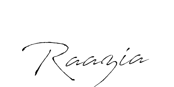 How to make Raazia signature? Antro_Vectra is a professional autograph style. Create handwritten signature for Raazia name. Raazia signature style 6 images and pictures png