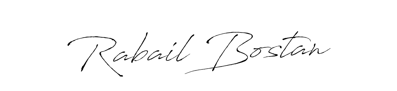 Rabail Bostan stylish signature style. Best Handwritten Sign (Antro_Vectra) for my name. Handwritten Signature Collection Ideas for my name Rabail Bostan. Rabail Bostan signature style 6 images and pictures png