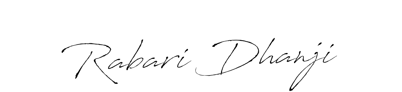 How to make Rabari Dhanji signature? Antro_Vectra is a professional autograph style. Create handwritten signature for Rabari Dhanji name. Rabari Dhanji signature style 6 images and pictures png