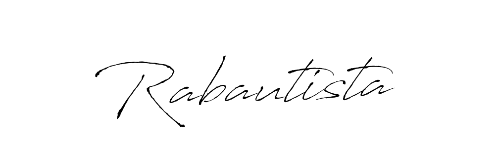 Create a beautiful signature design for name Rabautista. With this signature (Antro_Vectra) fonts, you can make a handwritten signature for free. Rabautista signature style 6 images and pictures png