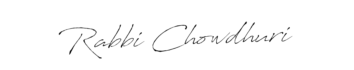 Use a signature maker to create a handwritten signature online. With this signature software, you can design (Antro_Vectra) your own signature for name Rabbi Chowdhuri. Rabbi Chowdhuri signature style 6 images and pictures png