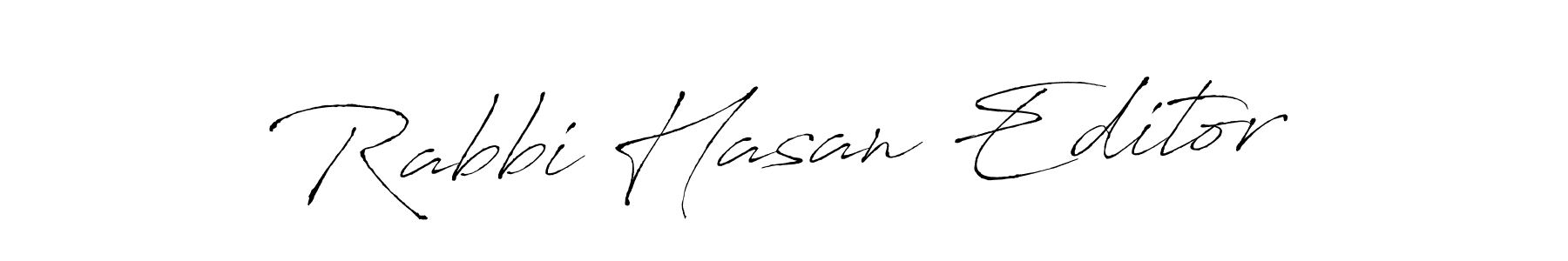 The best way (Antro_Vectra) to make a short signature is to pick only two or three words in your name. The name Rabbi Hasan Editor include a total of six letters. For converting this name. Rabbi Hasan Editor signature style 6 images and pictures png