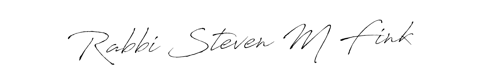 How to make Rabbi Steven M Fink name signature. Use Antro_Vectra style for creating short signs online. This is the latest handwritten sign. Rabbi Steven M Fink signature style 6 images and pictures png