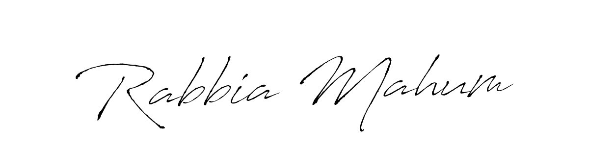 Rabbia Mahum stylish signature style. Best Handwritten Sign (Antro_Vectra) for my name. Handwritten Signature Collection Ideas for my name Rabbia Mahum. Rabbia Mahum signature style 6 images and pictures png