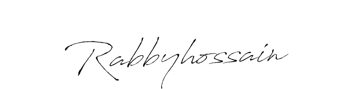 You should practise on your own different ways (Antro_Vectra) to write your name (Rabbyhossain) in signature. don't let someone else do it for you. Rabbyhossain signature style 6 images and pictures png