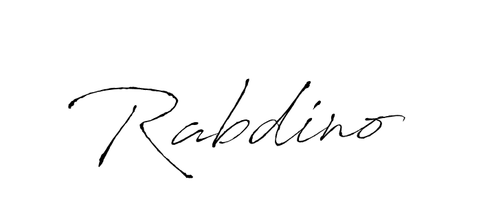 Create a beautiful signature design for name Rabdino. With this signature (Antro_Vectra) fonts, you can make a handwritten signature for free. Rabdino signature style 6 images and pictures png