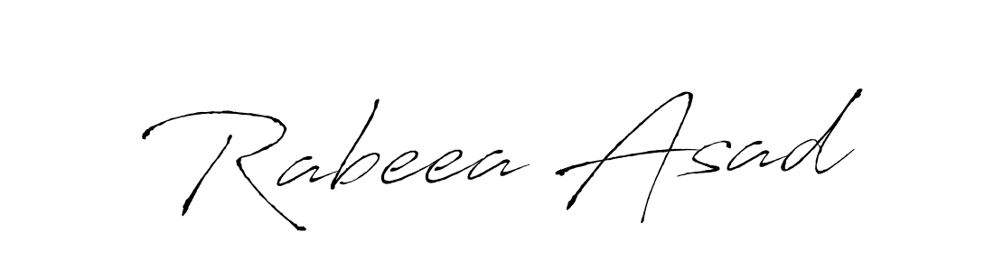 The best way (Antro_Vectra) to make a short signature is to pick only two or three words in your name. The name Rabeea Asad include a total of six letters. For converting this name. Rabeea Asad signature style 6 images and pictures png