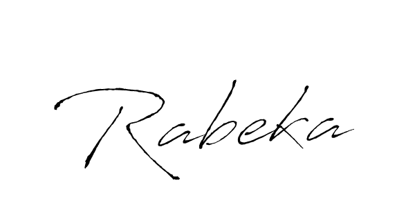 How to make Rabeka name signature. Use Antro_Vectra style for creating short signs online. This is the latest handwritten sign. Rabeka signature style 6 images and pictures png