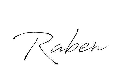 Make a beautiful signature design for name Raben. With this signature (Antro_Vectra) style, you can create a handwritten signature for free. Raben signature style 6 images and pictures png