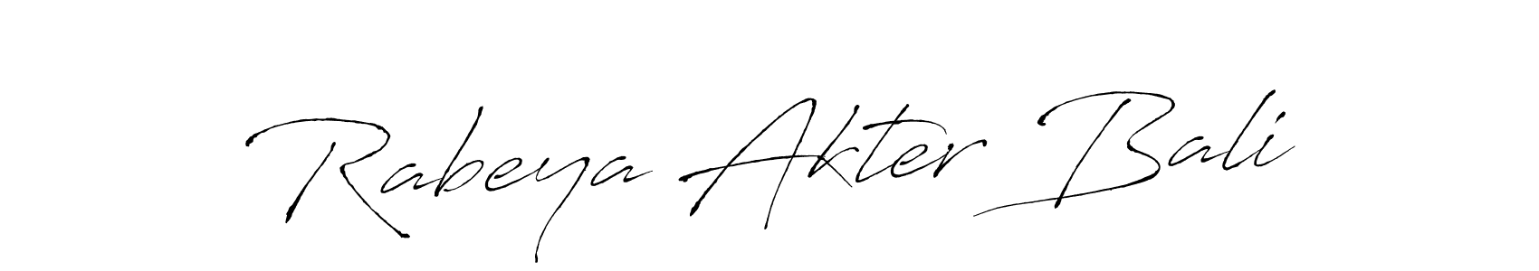 if you are searching for the best signature style for your name Rabeya Akter Bali. so please give up your signature search. here we have designed multiple signature styles  using Antro_Vectra. Rabeya Akter Bali signature style 6 images and pictures png