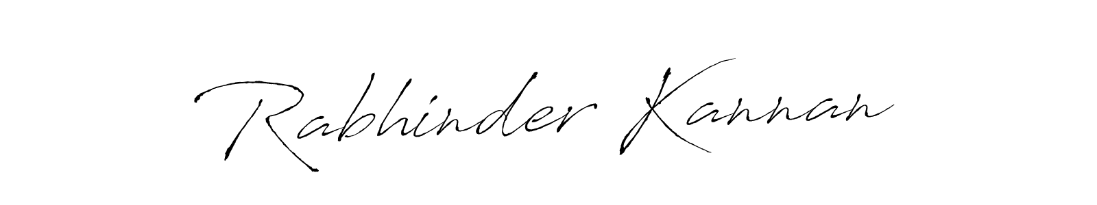 Design your own signature with our free online signature maker. With this signature software, you can create a handwritten (Antro_Vectra) signature for name Rabhinder Kannan. Rabhinder Kannan signature style 6 images and pictures png