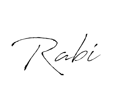 How to make Rabi signature? Antro_Vectra is a professional autograph style. Create handwritten signature for Rabi name. Rabi signature style 6 images and pictures png