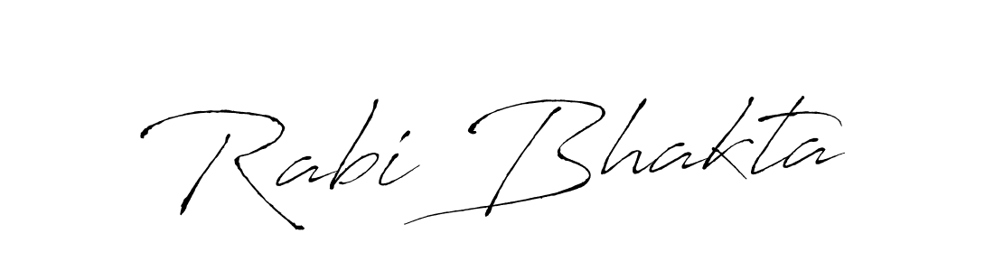 Make a beautiful signature design for name Rabi Bhakta. With this signature (Antro_Vectra) style, you can create a handwritten signature for free. Rabi Bhakta signature style 6 images and pictures png