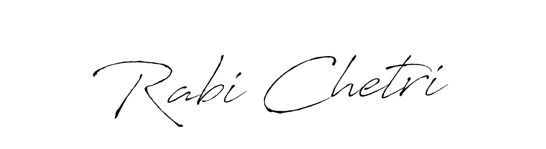 Make a beautiful signature design for name Rabi Chetri. With this signature (Antro_Vectra) style, you can create a handwritten signature for free. Rabi Chetri signature style 6 images and pictures png