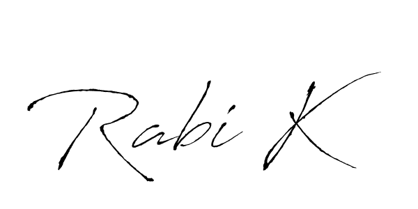 This is the best signature style for the Rabi K name. Also you like these signature font (Antro_Vectra). Mix name signature. Rabi K signature style 6 images and pictures png