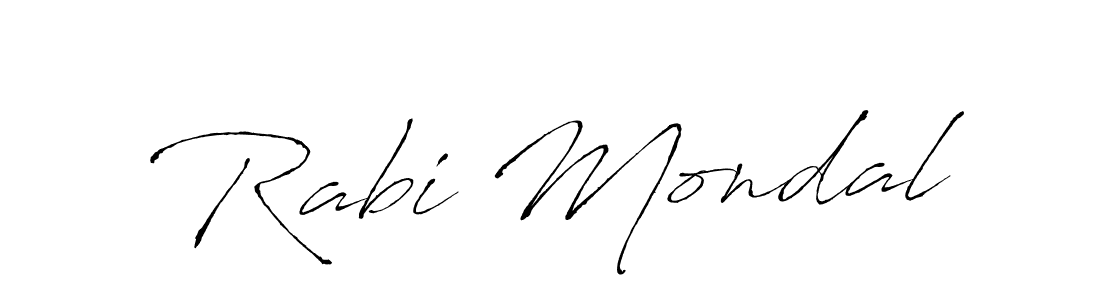 Design your own signature with our free online signature maker. With this signature software, you can create a handwritten (Antro_Vectra) signature for name Rabi Mondal. Rabi Mondal signature style 6 images and pictures png