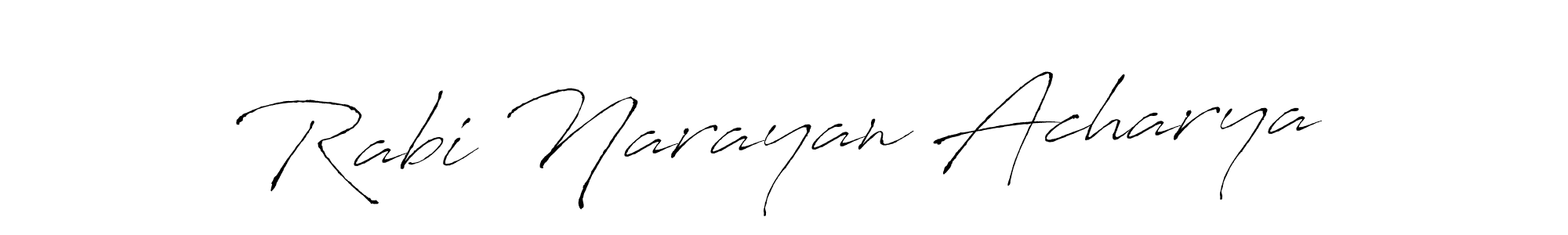 It looks lik you need a new signature style for name Rabi Narayan Acharya. Design unique handwritten (Antro_Vectra) signature with our free signature maker in just a few clicks. Rabi Narayan Acharya signature style 6 images and pictures png