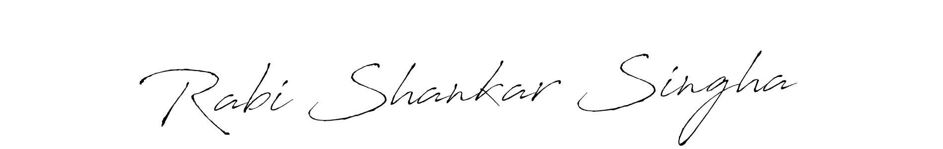 Create a beautiful signature design for name Rabi Shankar Singha. With this signature (Antro_Vectra) fonts, you can make a handwritten signature for free. Rabi Shankar Singha signature style 6 images and pictures png