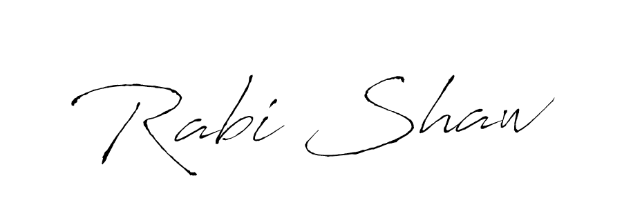 Create a beautiful signature design for name Rabi Shaw. With this signature (Antro_Vectra) fonts, you can make a handwritten signature for free. Rabi Shaw signature style 6 images and pictures png