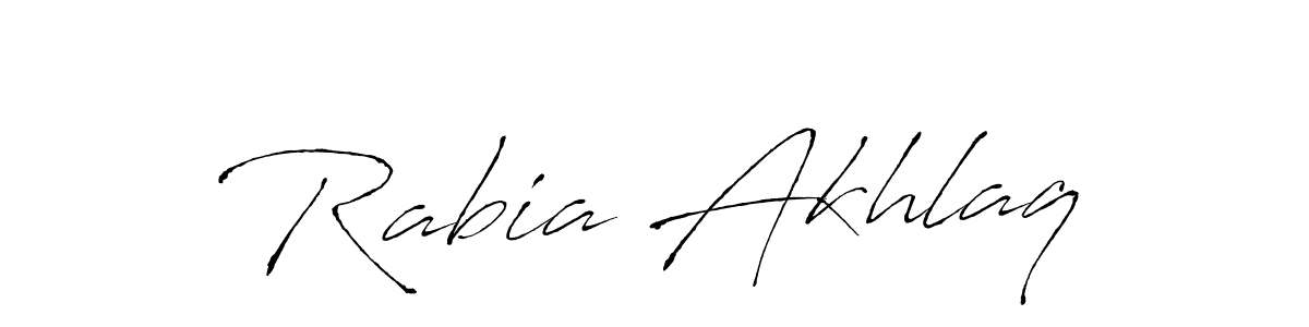 You should practise on your own different ways (Antro_Vectra) to write your name (Rabia Akhlaq) in signature. don't let someone else do it for you. Rabia Akhlaq signature style 6 images and pictures png