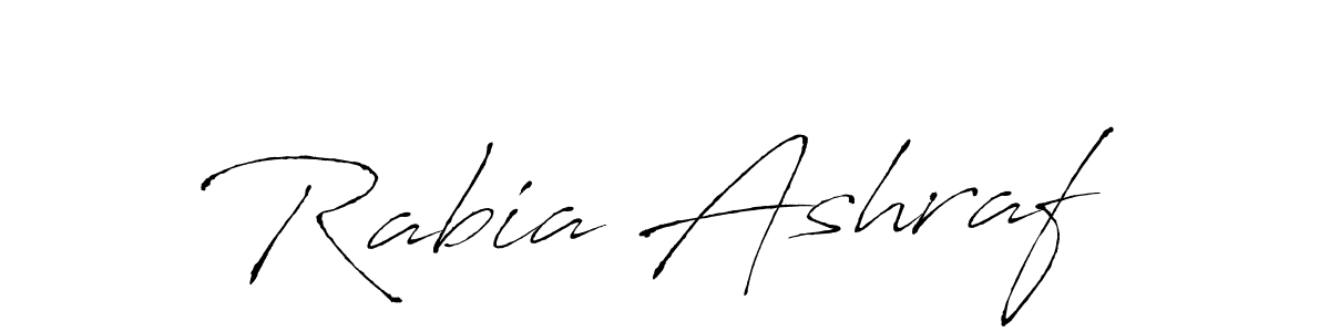 Use a signature maker to create a handwritten signature online. With this signature software, you can design (Antro_Vectra) your own signature for name Rabia Ashraf. Rabia Ashraf signature style 6 images and pictures png