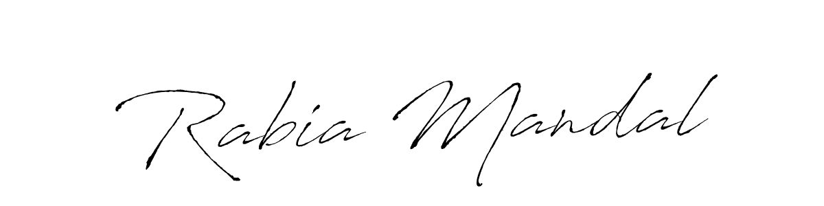 Make a beautiful signature design for name Rabia Mandal. With this signature (Antro_Vectra) style, you can create a handwritten signature for free. Rabia Mandal signature style 6 images and pictures png