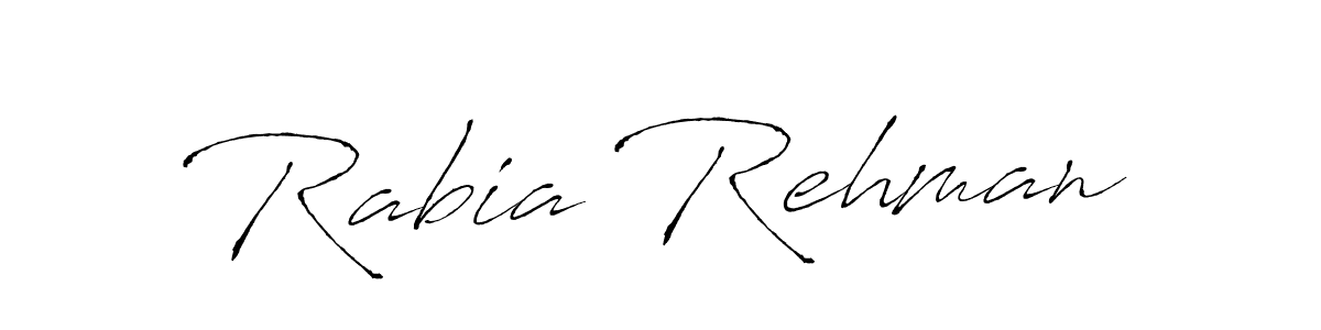 How to make Rabia Rehman name signature. Use Antro_Vectra style for creating short signs online. This is the latest handwritten sign. Rabia Rehman signature style 6 images and pictures png