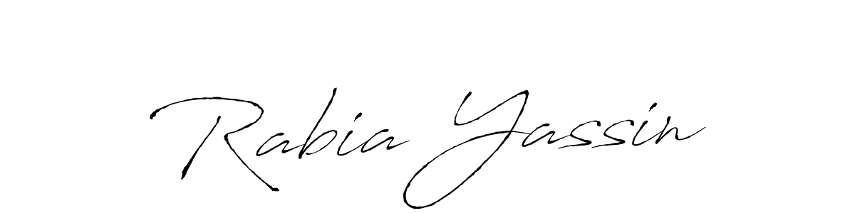 How to make Rabia Yassin signature? Antro_Vectra is a professional autograph style. Create handwritten signature for Rabia Yassin name. Rabia Yassin signature style 6 images and pictures png
