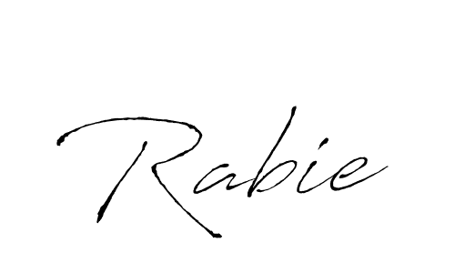 Also we have Rabie name is the best signature style. Create professional handwritten signature collection using Antro_Vectra autograph style. Rabie signature style 6 images and pictures png