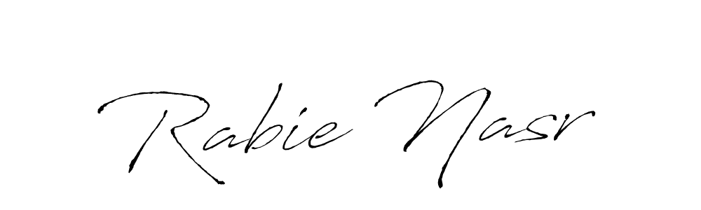 Create a beautiful signature design for name Rabie Nasr. With this signature (Antro_Vectra) fonts, you can make a handwritten signature for free. Rabie Nasr signature style 6 images and pictures png