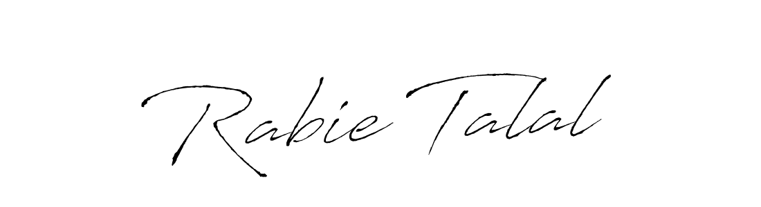 Also we have Rabie Talal name is the best signature style. Create professional handwritten signature collection using Antro_Vectra autograph style. Rabie Talal signature style 6 images and pictures png