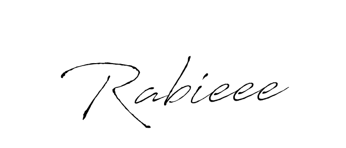 How to make Rabieee signature? Antro_Vectra is a professional autograph style. Create handwritten signature for Rabieee name. Rabieee signature style 6 images and pictures png