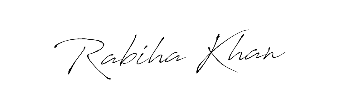 Rabiha Khan stylish signature style. Best Handwritten Sign (Antro_Vectra) for my name. Handwritten Signature Collection Ideas for my name Rabiha Khan. Rabiha Khan signature style 6 images and pictures png