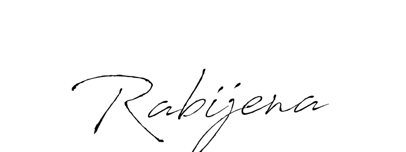 if you are searching for the best signature style for your name Rabijena. so please give up your signature search. here we have designed multiple signature styles  using Antro_Vectra. Rabijena signature style 6 images and pictures png