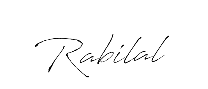 Make a beautiful signature design for name Rabilal. With this signature (Antro_Vectra) style, you can create a handwritten signature for free. Rabilal signature style 6 images and pictures png